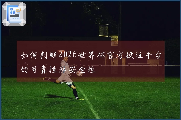 如何判断2026世界杯官方投注平台的可靠性和安全性